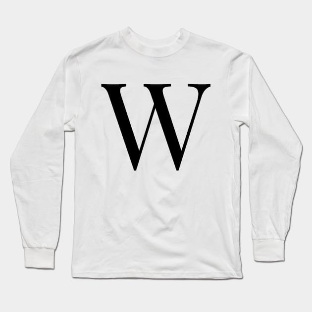 Alphabet W Long Sleeve T-Shirt by maro_00